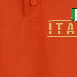 Soccer Italia Italian Flag Italy Dry Zone Grid Performance Polo