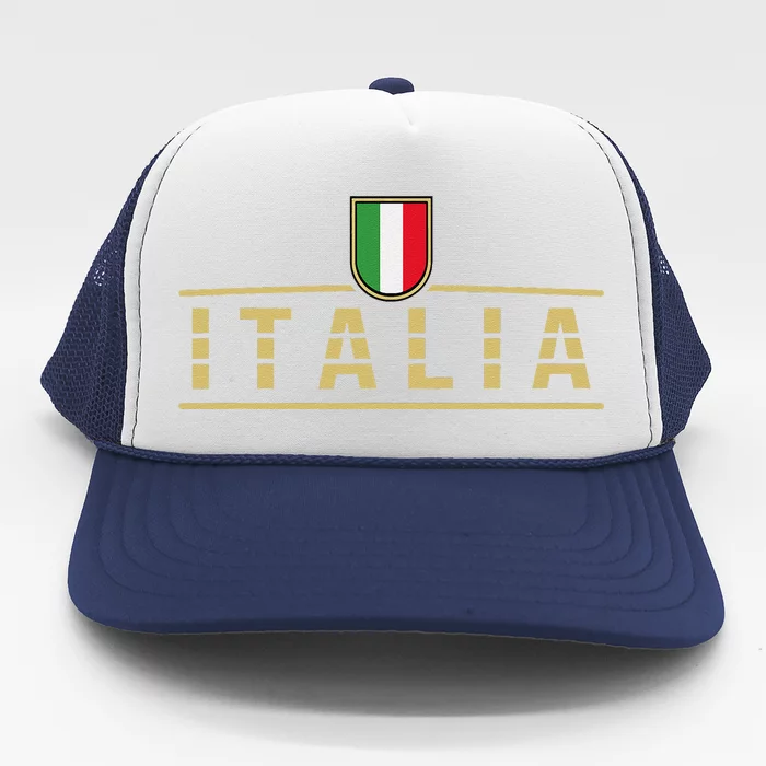 Soccer Italia Italian Flag Italy Trucker Hat