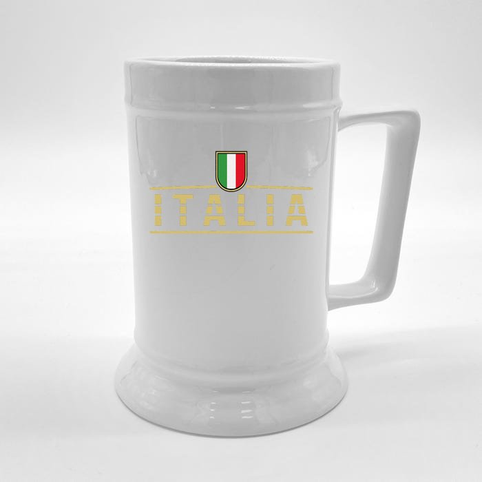 Soccer Italia Italian Flag Italy Front & Back Beer Stein