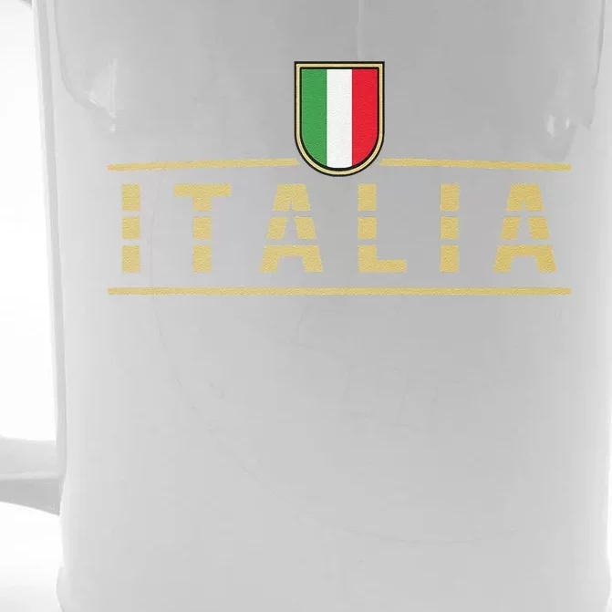 Soccer Italia Italian Flag Italy Front & Back Beer Stein