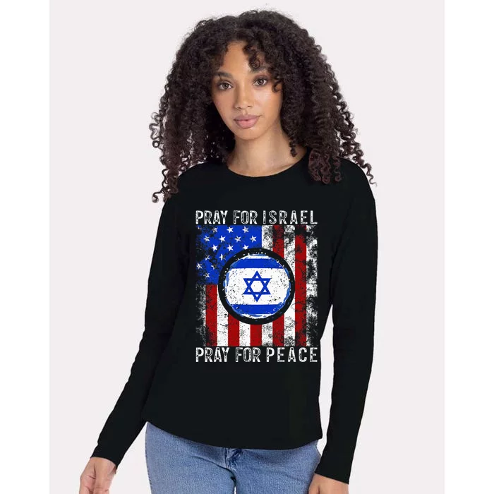 Support Israel I Stand With Israel Pray For Israel Womens Cotton Relaxed Long Sleeve T-Shirt