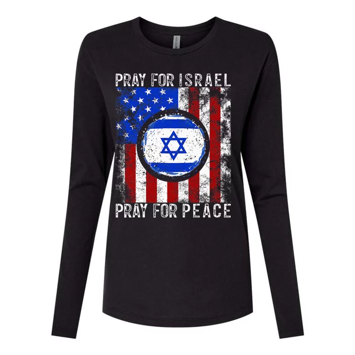 Support Israel I Stand With Israel Pray For Israel Womens Cotton Relaxed Long Sleeve T-Shirt