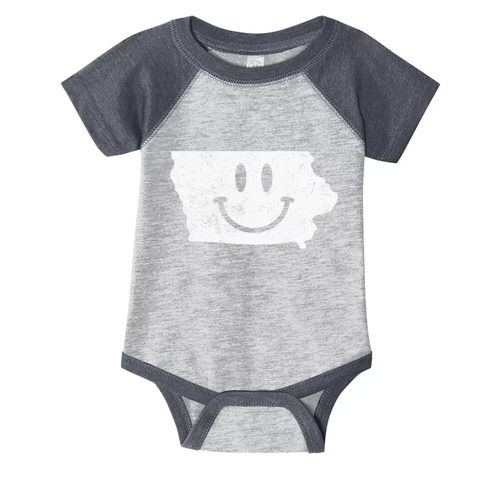 Smiling In IA – Funny Iowa Happy Face Infant Baby Jersey Bodysuit