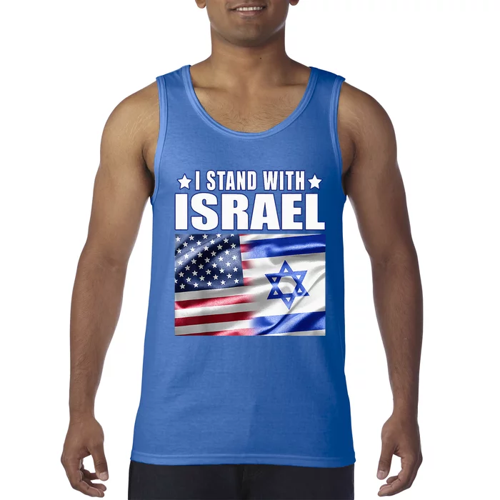 Support Israel I Stand With Israel Us Israel Flag Combined Tank Top