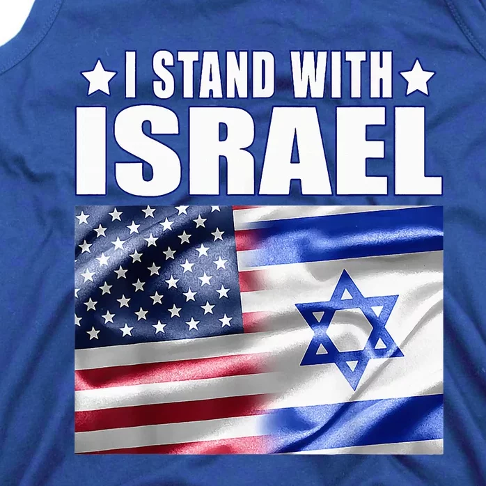 Support Israel I Stand With Israel Us Israel Flag Combined Tank Top