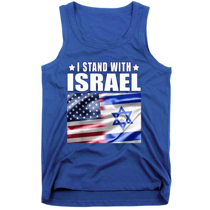 Support Israel I Stand With Israel Us Israel Flag Combined Tank Top