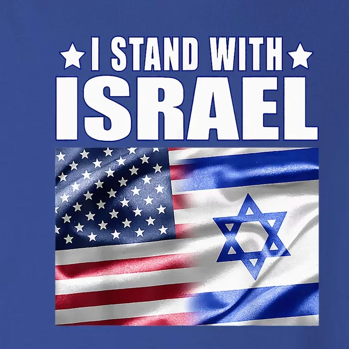 Support Israel I Stand With Israel Us Israel Flag Combined Toddler Long Sleeve Shirt