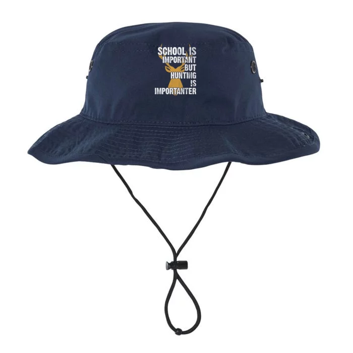 School Is Important But Is Hunting Importanter Deer Legacy Cool Fit Booney Bucket Hat