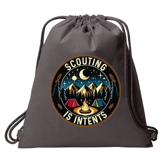 Scouting Is Intents Scout Camper Camping Drawstring Bag