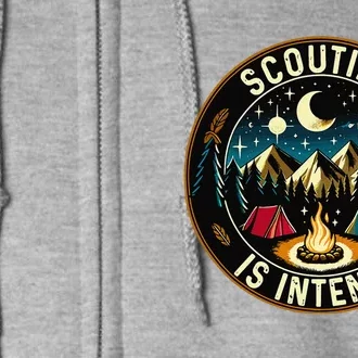 Scouting Is Intents Scout Camper Camping Full Zip Hoodie