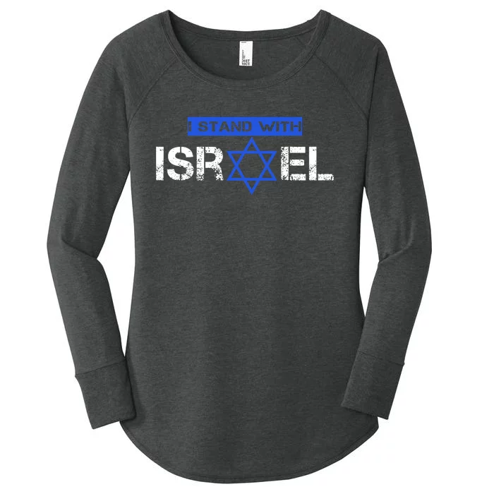 Support Israel I Stand With Israel Flag Israel Strong Women's Perfect Tri Tunic Long Sleeve Shirt