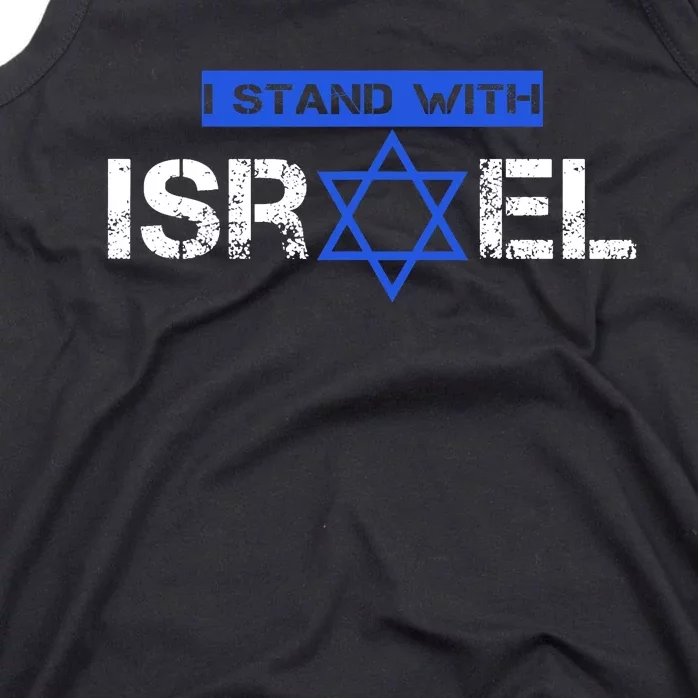 Support Israel I Stand With Israel Flag Israel Strong Tank Top