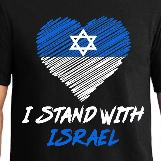 Support Israel I Stand With Israel Israeli Flag Pajama Set