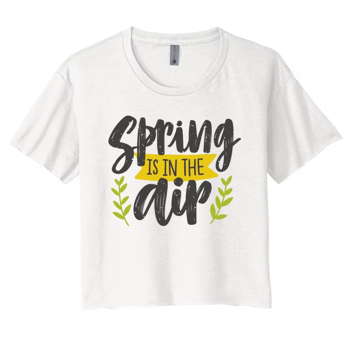 Spring Is In The Air Cute Season Women's Crop Top Tee