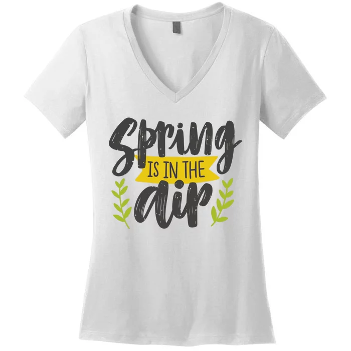 Spring Is In The Air Cute Season Women's V-Neck T-Shirt