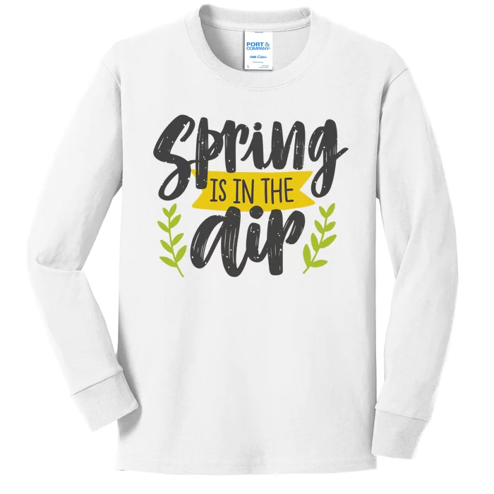 Spring Is In The Air Cute Season Kids Long Sleeve Shirt