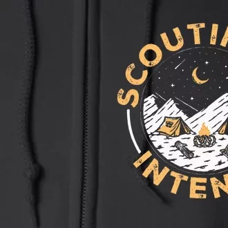 Scouting Is Intents Scout Funny Camping Full Zip Hoodie