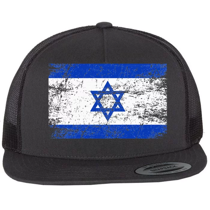 Support Israel I Stand With Israel Israeli Flag Flat Bill Trucker Hat