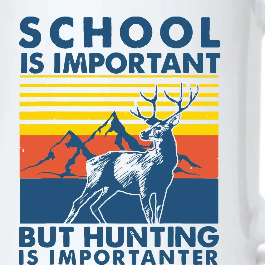 School Is Important But Hunting Is Importanter Deer Hunting Black Color Changing Mug