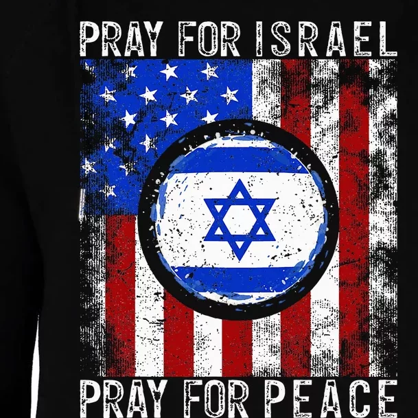 Support Israel I Stand With Israel  Pray For Israel Womens Funnel Neck Pullover Hood