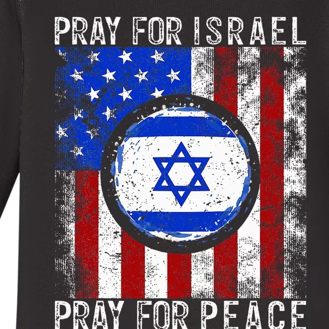 Support Israel I Stand With Israel  Pray For Israel Baby Long Sleeve Bodysuit