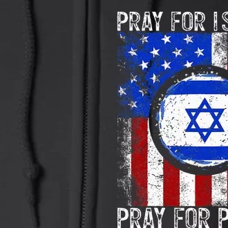 Support Israel I Stand With Israel  Pray For Israel Full Zip Hoodie