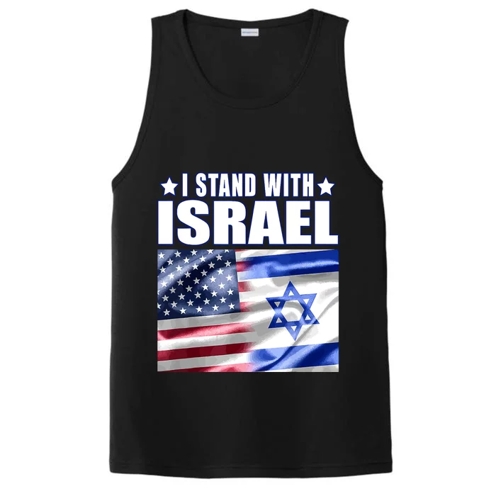 Support Israel I Stand With Israel Us Israel Flag Combined Performance Tank