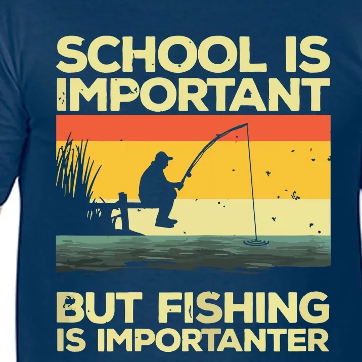 School Is Important But Fishing Is Importanter Comfort Colors T-Shirt