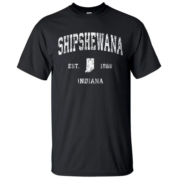 Shipshewana Indiana In Vintage Athletic Sports Design Tall T-Shirt