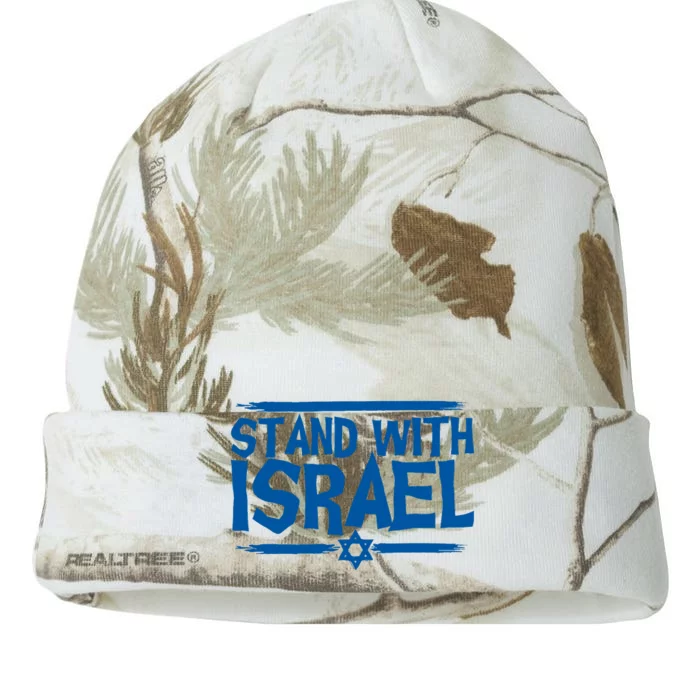 Support Israel I Stand With Israel Israeli Flag Support Israel Strong Kati - 12in Camo Beanie