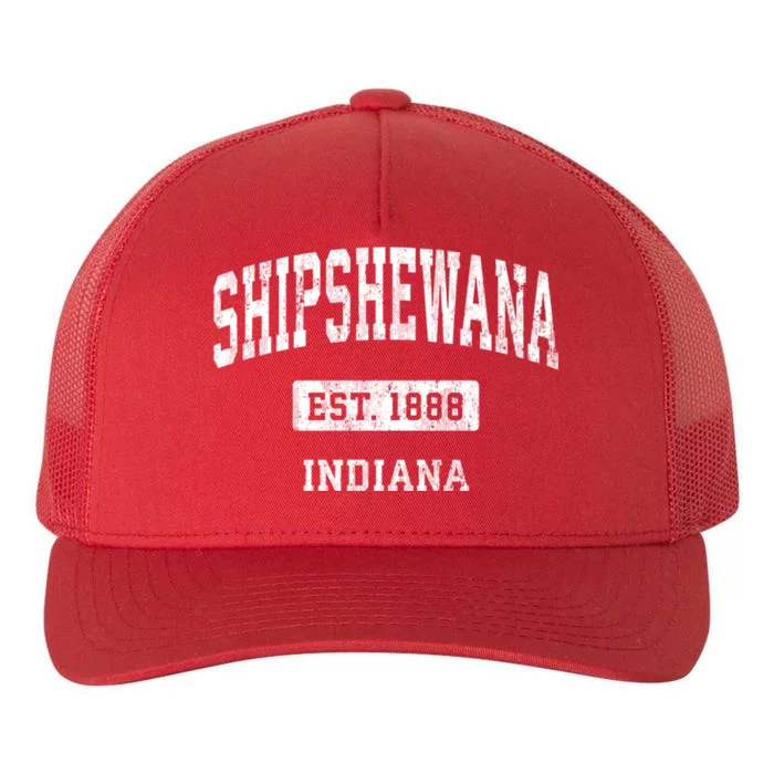 Shipshewana Indiana In Vintage Sports Established Design Yupoong Adult 5-Panel Trucker Hat