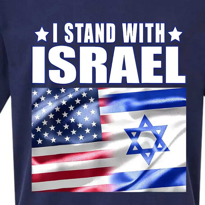 Support Israel I Stand With Israel Us Israel Flag Combined Sueded Cloud Jersey T-Shirt