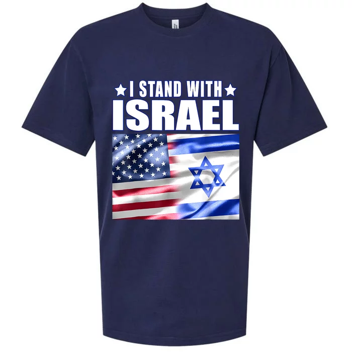 Support Israel I Stand With Israel Us Israel Flag Combined Sueded Cloud Jersey T-Shirt