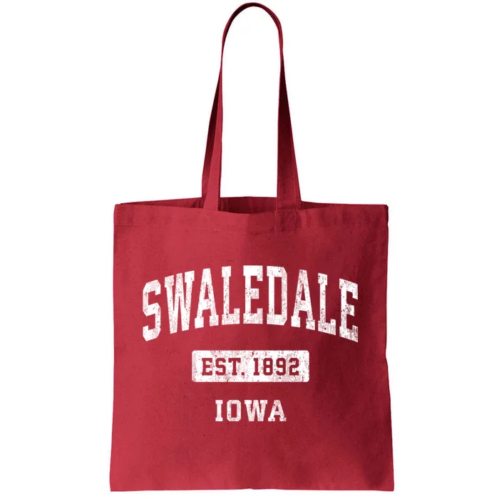 Swaledale Iowa Ia Vintage Sports Established Tote Bag