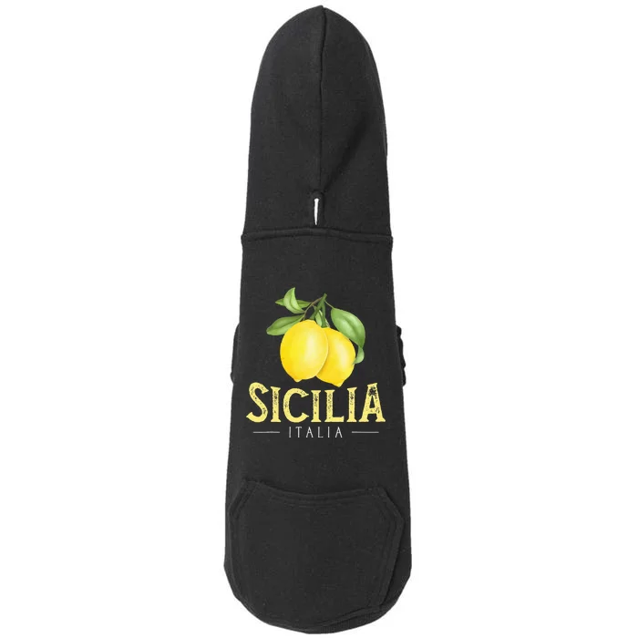 Sicilia Italia Italian Lemons Proud Sicilian Doggie 3-End Fleece Hoodie