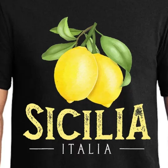 Sicilia Italia Italian Lemons Proud Sicilian Pajama Set