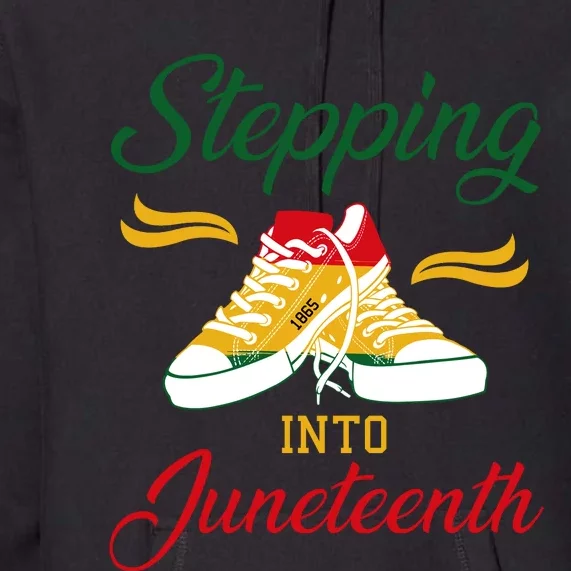 Stepping Into Juneteenth Celebration Premium Hoodie