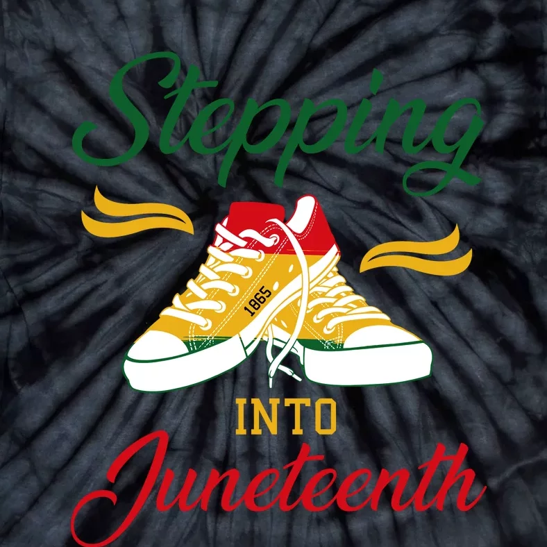 Stepping Into Juneteenth Celebration Tie-Dye T-Shirt