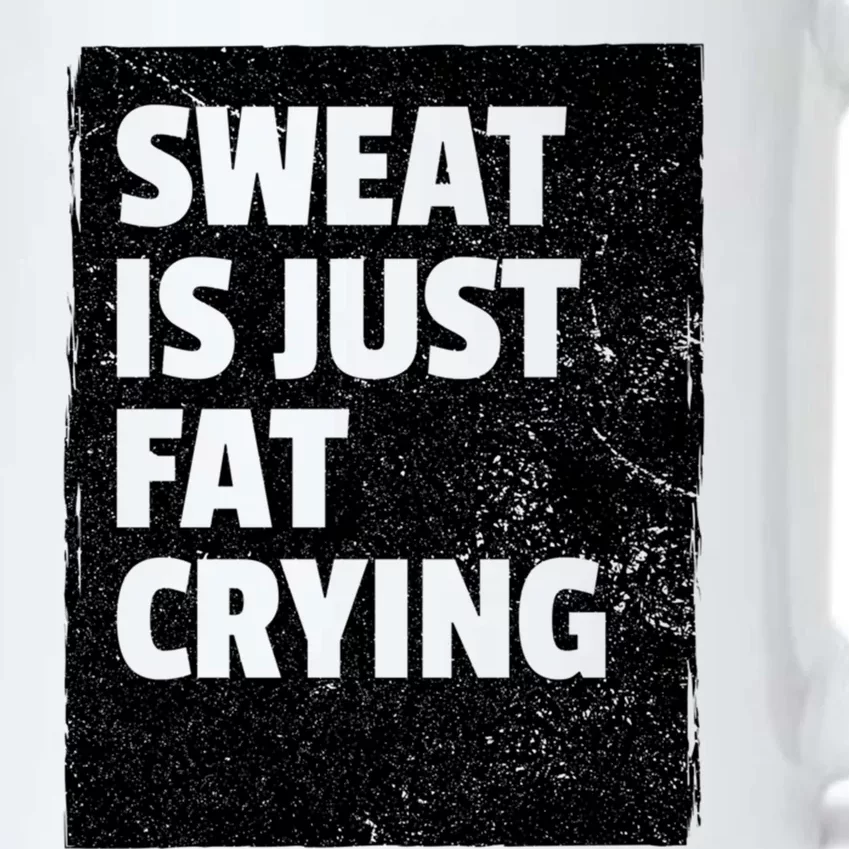 Sweat Is Just Fat Crying Meaningful Gift Sarcastic Gym Funny Workout Funny Gift Black Color Changing Mug