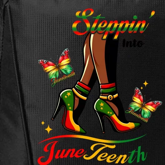 Stepping Into Junenth Black History Gift City Backpack