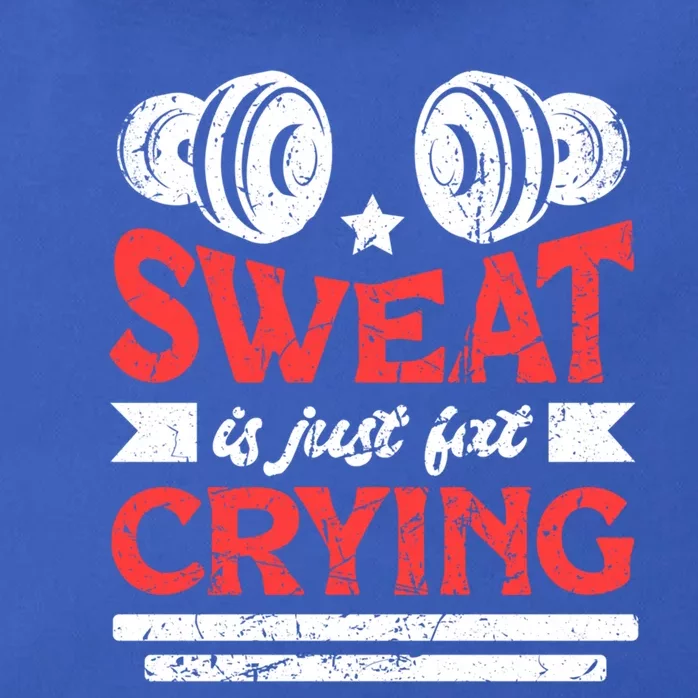 Sweat Is Just Fat Crying Grunge Gym Workout Fitness Great Gift Zip Tote Bag