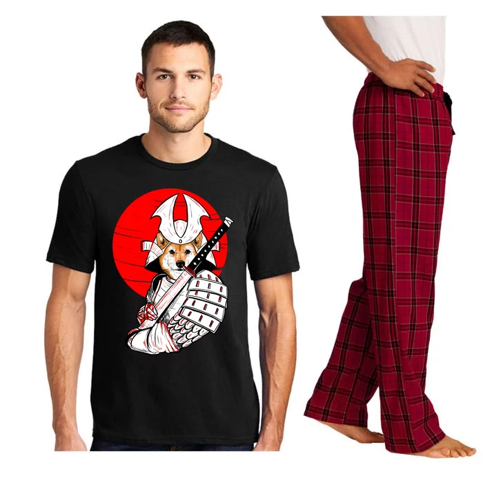 Shiba Inu Japanese Samurai Katana - Funny Dog Meme Anime Pajama Set