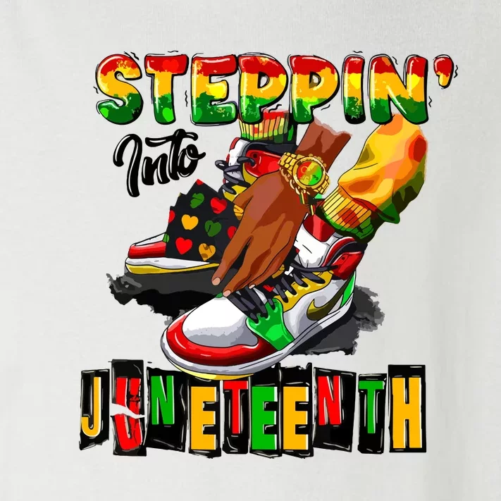 Steppin Into Juneteenth African Pride Black African Boy Toddler Long Sleeve Shirt