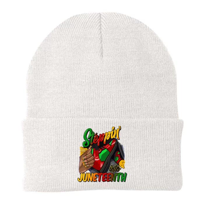 Stepping Into Juneteenth Remembering My Ancestors Girl Women Knit Cap Winter Beanie