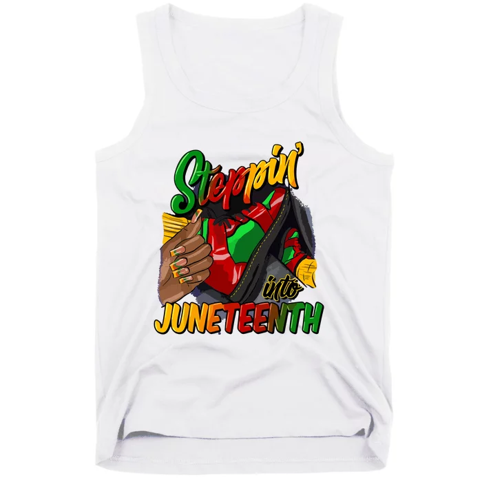 Stepping Into Juneteenth Remembering My Ancestors Girl Women Tank Top