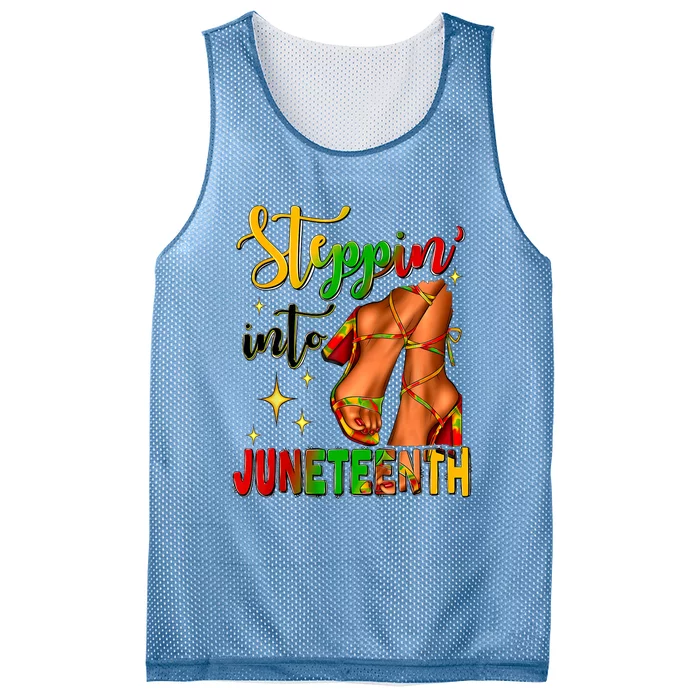 Stepping Into Juneteenth Remembering My Ancestors Mesh Reversible Basketball Jersey Tank