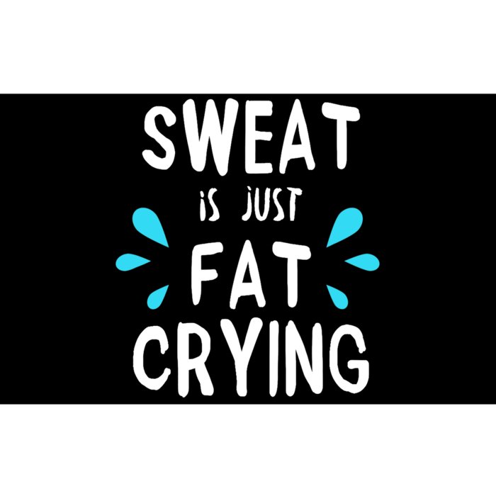 Sweat Is Just Fat Crying Funny Workout Gym Tees Bumper Sticker