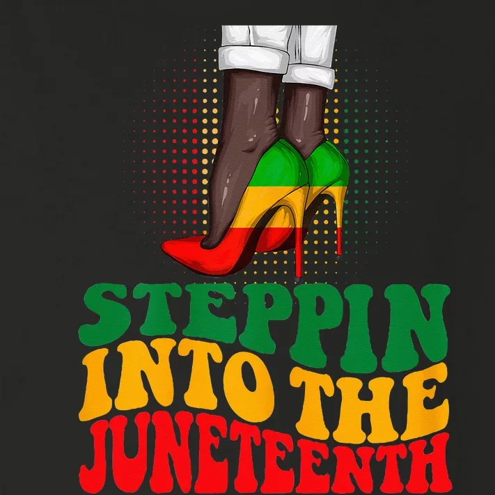 Stepping Into Juneteenth Like My Ancestors Shoes Black Toddler Long Sleeve Shirt