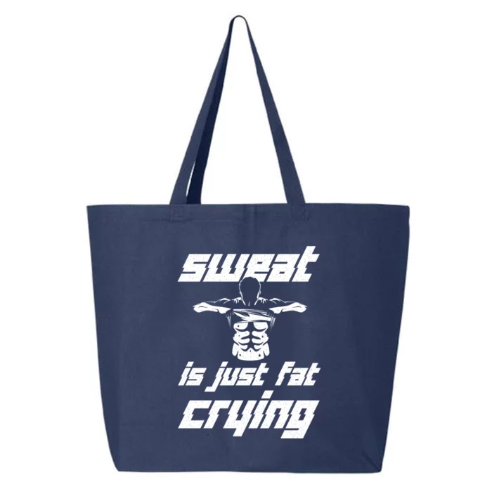 Sweat Is Just Fat Crying Ll Body Builder Funny Gift 25L Jumbo Tote