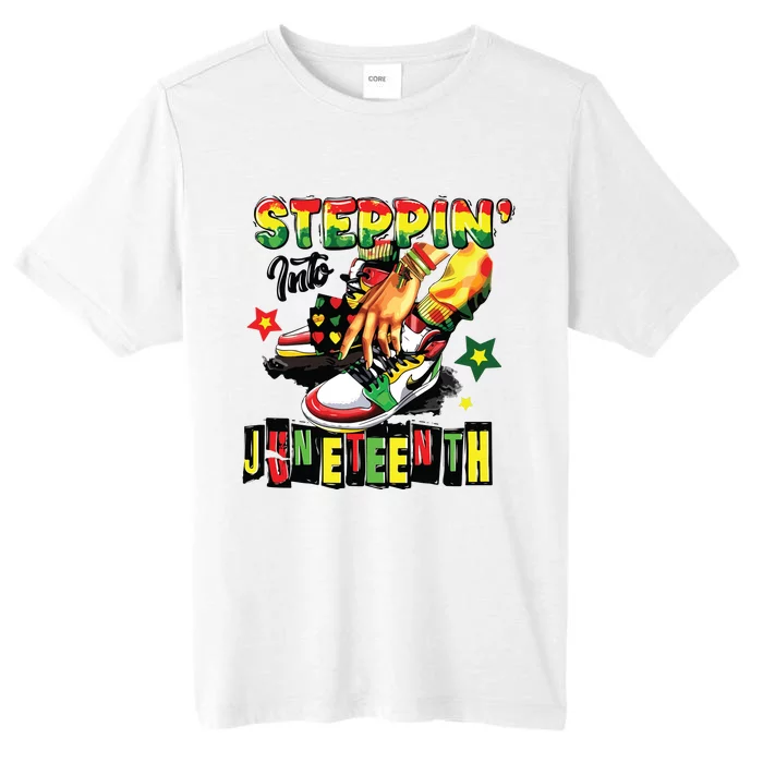 Steppin Into Juneteenth Black Freedom 1865 History Month ChromaSoft Performance T-Shirt